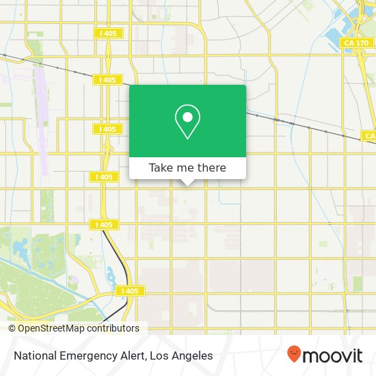 National Emergency Alert map