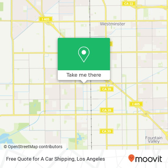 Free Quote for A Car Shipping map