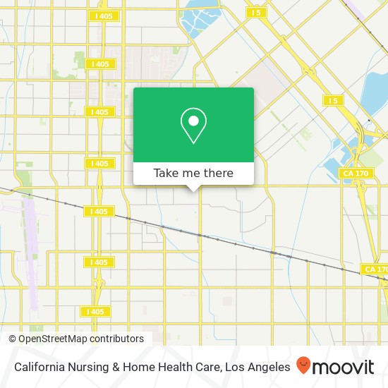 Mapa de California Nursing & Home Health Care