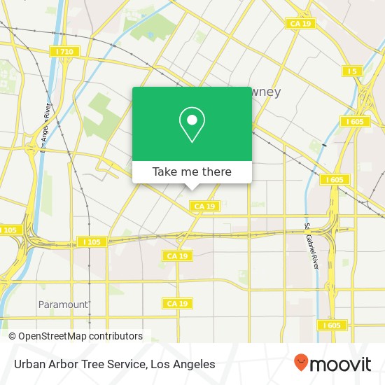 Urban Arbor Tree Service map