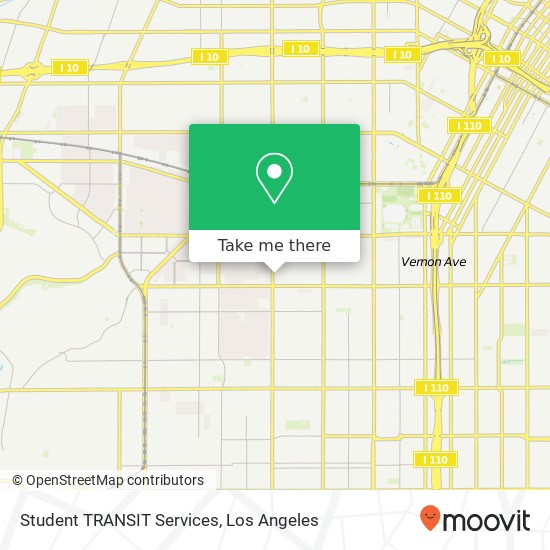 Student TRANSIT Services map