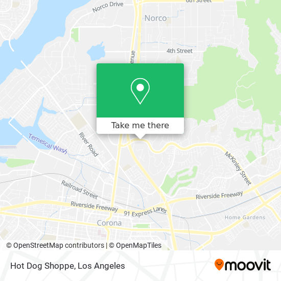 Hot Dog Shoppe map