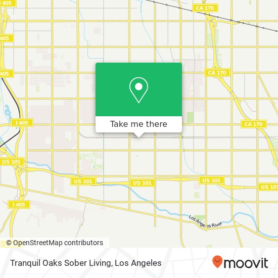 Mapa de Tranquil Oaks Sober Living