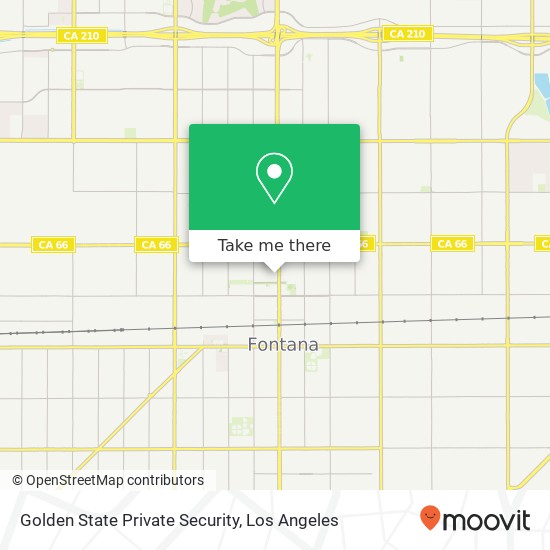 Golden State Private Security map