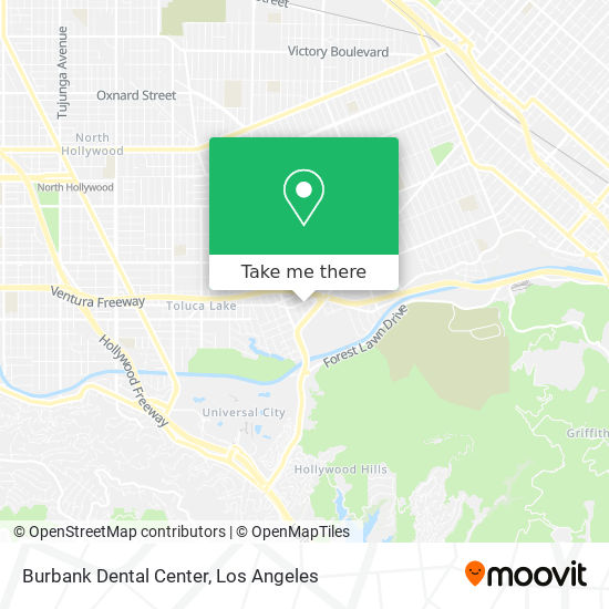 Burbank Dental Center map