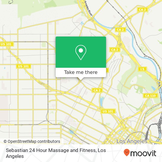 Sebastian 24 Hour Massage and Fitness map