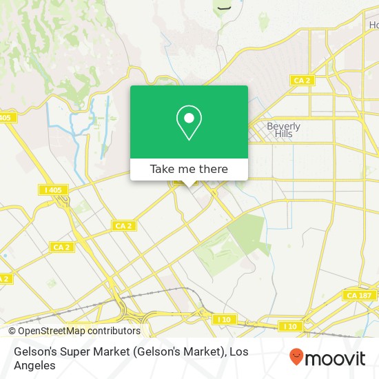 Mapa de Gelson's Super Market