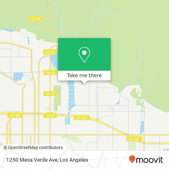 1250 Mesa Verde Ave map