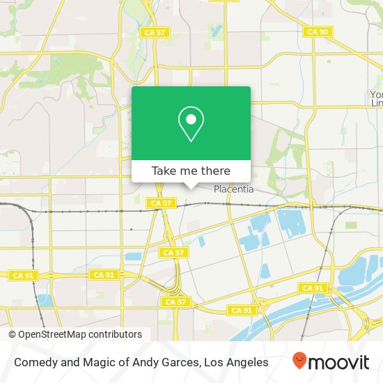 Mapa de Comedy and Magic of Andy Garces