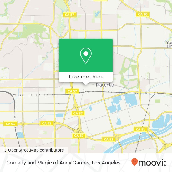 Comedy and Magic of Andy Garces map