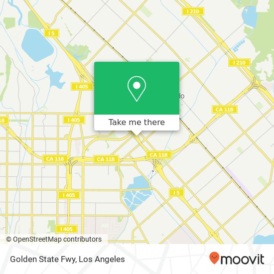 Golden State Fwy map
