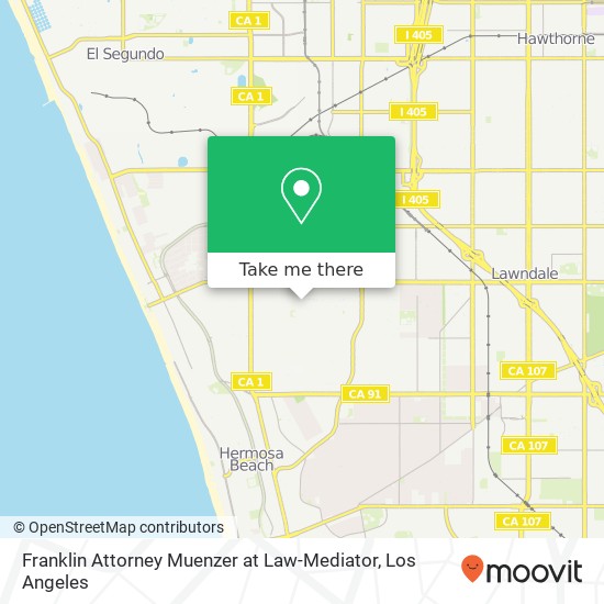 Mapa de Franklin Attorney Muenzer at Law-Mediator