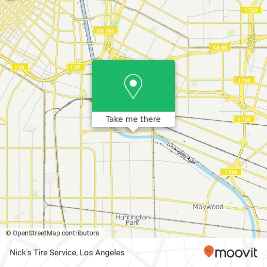 Nick's Tire Service map