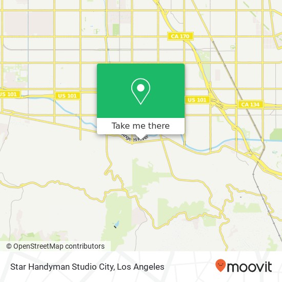 Star Handyman Studio City map