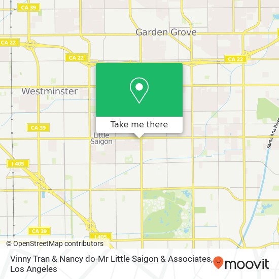 Mapa de Vinny Tran & Nancy do-Mr Little Saigon & Associates