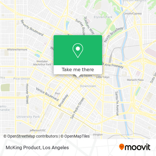 McKing Product map