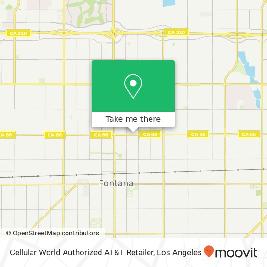 Cellular World Authorized AT&T Retailer map