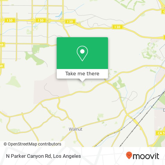 N Parker Canyon Rd map