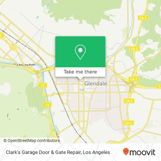 Mapa de Clark's Garage Door & Gate Repair