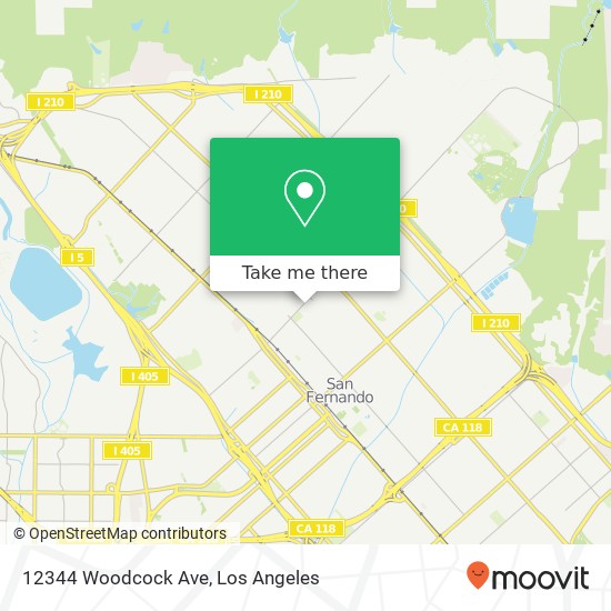 12344 Woodcock Ave map
