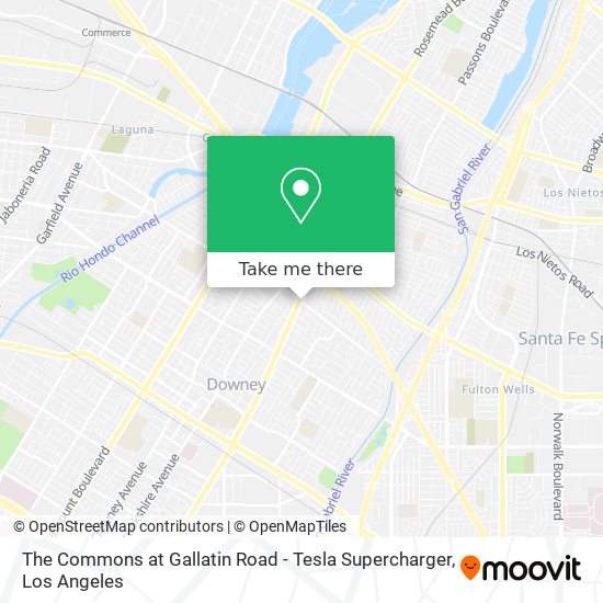 The Commons at Gallatin Road - Tesla Supercharger map