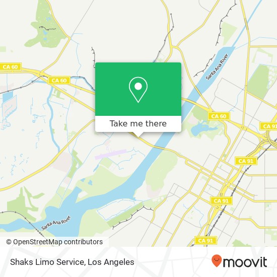 Shaks Limo Service map