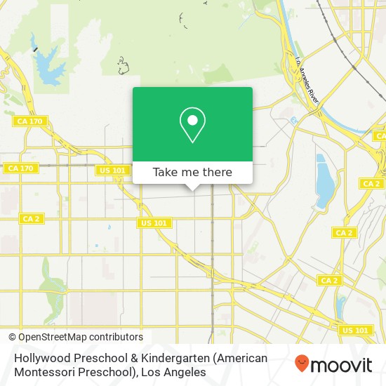 Hollywood Preschool & Kindergarten (American Montessori Preschool) map