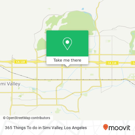 365 Things To do in Simi Valley map