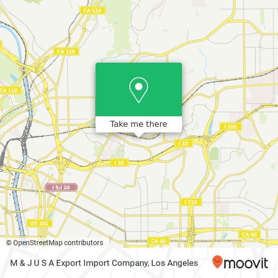 M & J U S A Export Import Company map