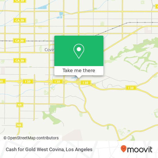 Cash for Gold West Covina map