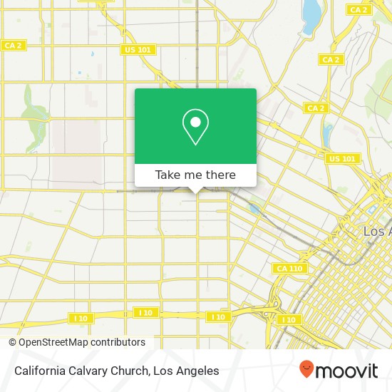 California Calvary Church map