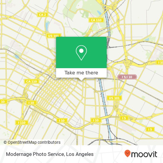 Mapa de Modernage Photo Service