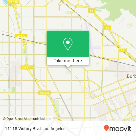 Mapa de 11118 Victory Blvd