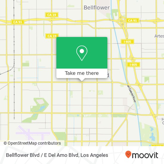 Bellflower Blvd / E Del Amo Blvd map