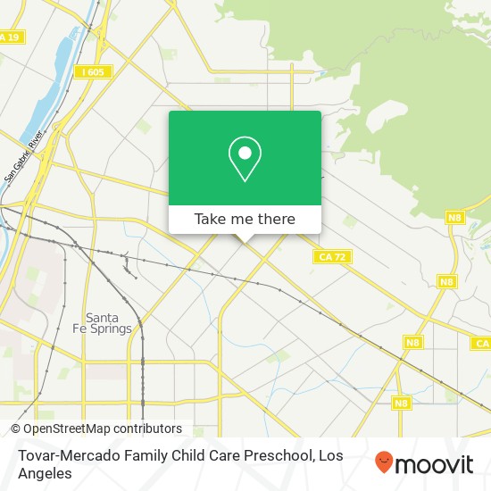 Mapa de Tovar-Mercado Family Child Care Preschool