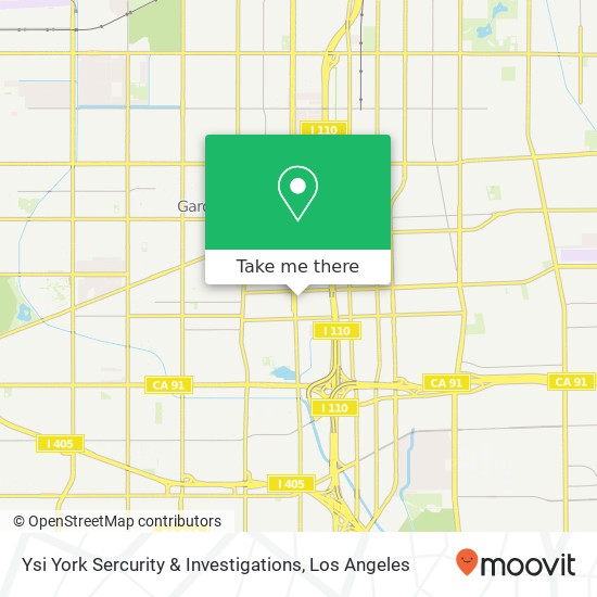 Mapa de Ysi York Sercurity & Investigations