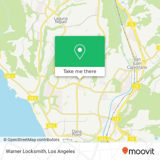 Warner Locksmith map