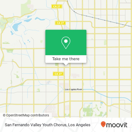 San Fernando Valley Youth Chorus map