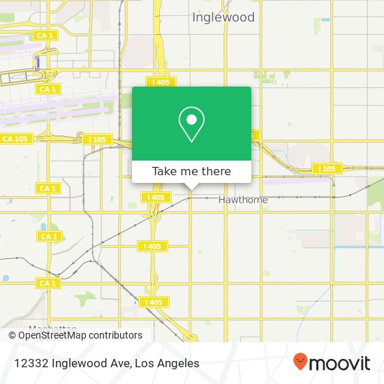 Mapa de 12332 Inglewood Ave