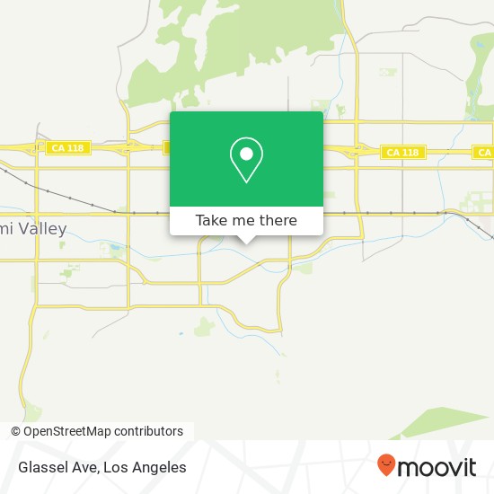 Mapa de Glassel Ave
