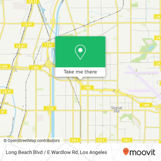 Long Beach Blvd / E Wardlow Rd map