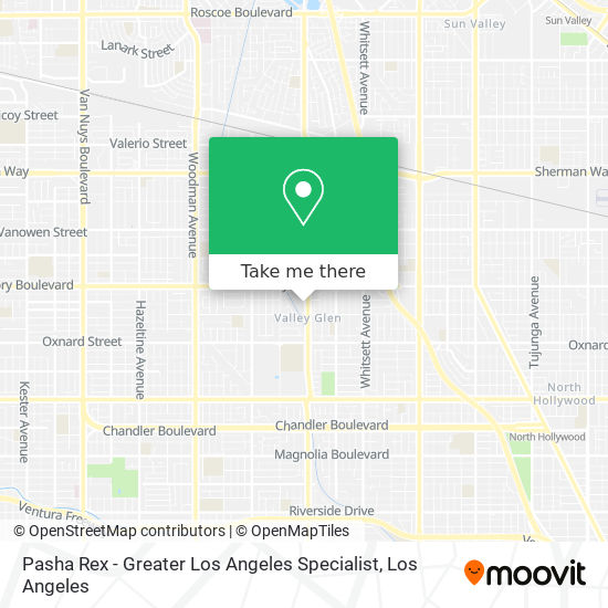 Mapa de Pasha Rex - Greater Los Angeles Specialist