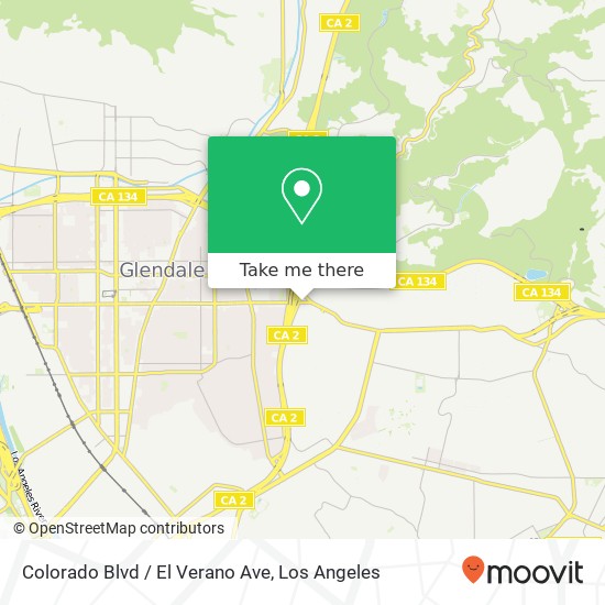 Colorado Blvd / El Verano Ave map