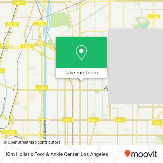 Mapa de Kim Holistic Foot & Ankle Center