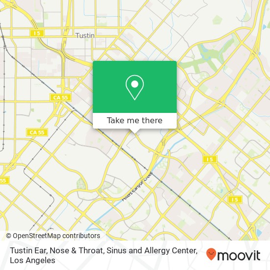 Mapa de Tustin Ear, Nose & Throat, Sinus and Allergy Center