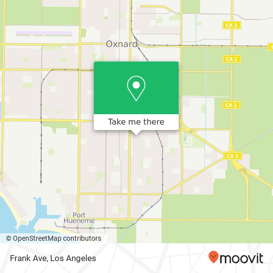 Frank Ave map