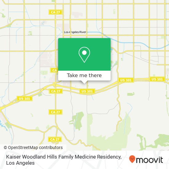 Kaiser Woodland Hills Family Medicine Residency map