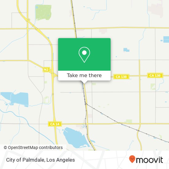 Mapa de City of Palmdale