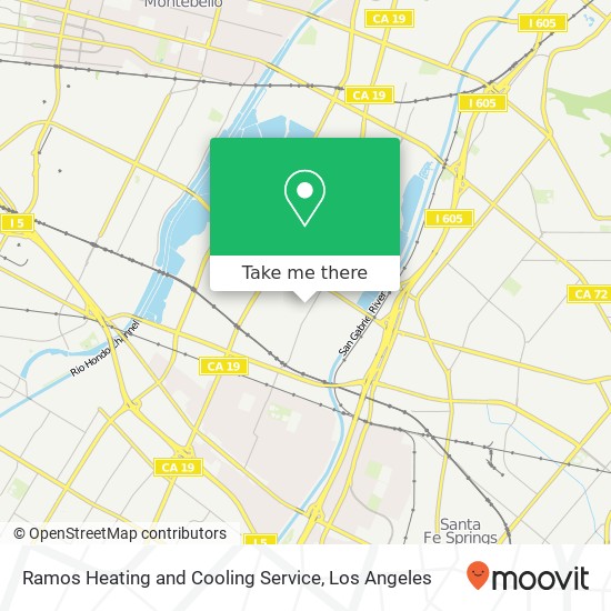 Ramos Heating and Cooling Service map