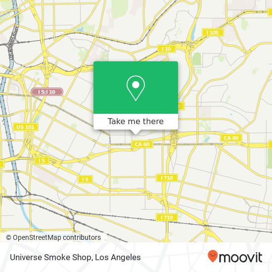 Mapa de Universe Smoke Shop